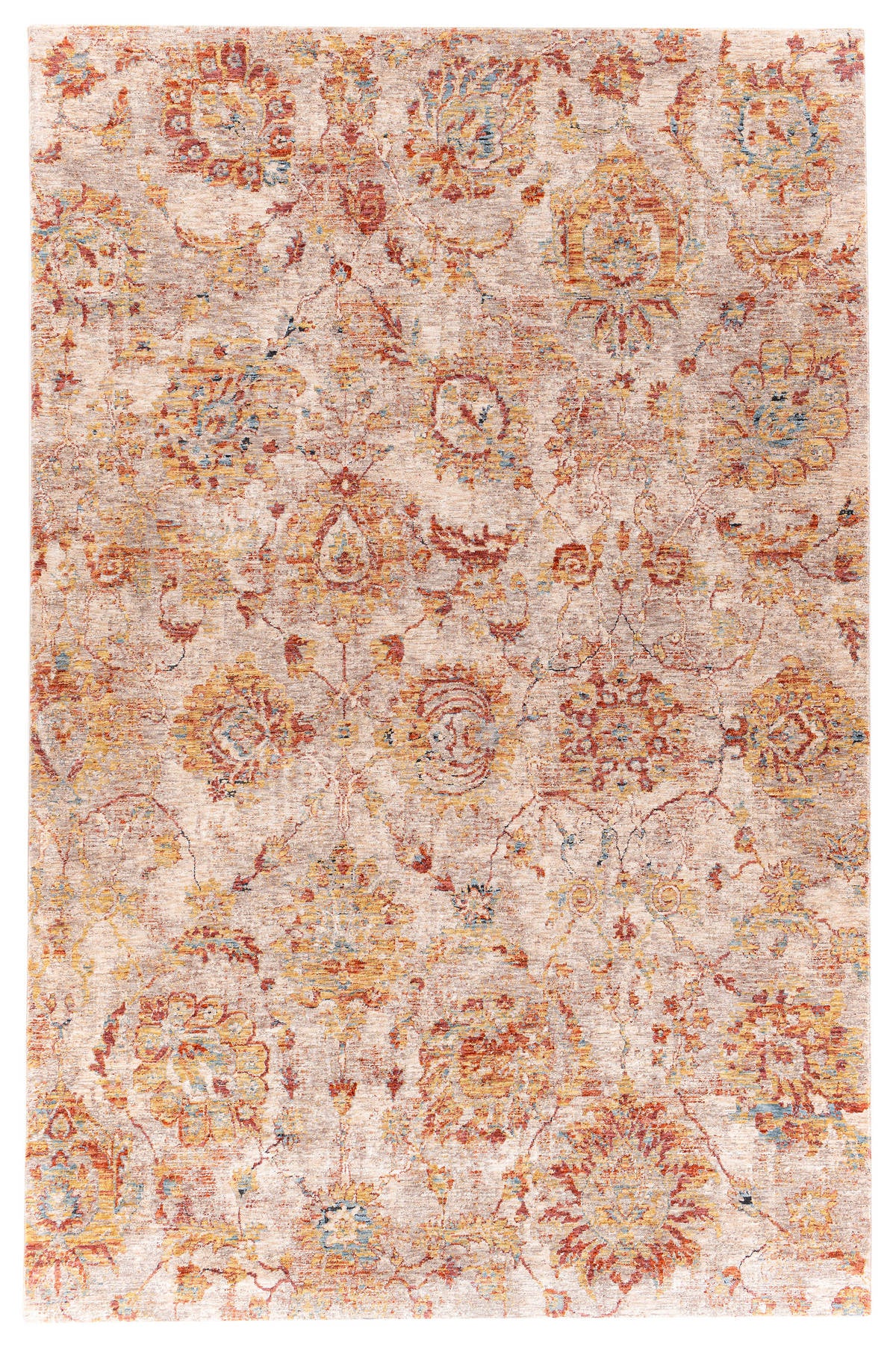 Surya Mirabel Mbe-2315 Teal, Rust, Burnt Orange, Mustard Area Rug