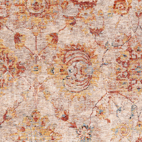 Surya Mirabel Mbe-2315 Teal, Rust, Burnt Orange, Mustard Rugs.