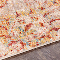 Surya Mirabel Mbe-2315 Teal, Rust, Burnt Orange, Mustard Area Rug