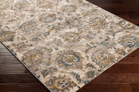 Surya Mirabel Mbe-2316 Teal, Aqua, Mustard, Dark Brown Area Rug