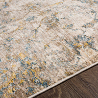 Surya Mirabel Mbe-2316 Teal, Aqua, Mustard, Dark Brown Area Rug