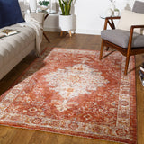 Surya Mirabel Mbe-2318 Burnt Orange, Rust, Teal, Olive Rugs.