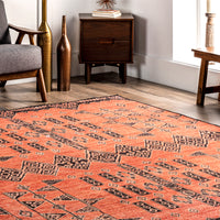 Nuloom Quincy Blend Traditional Nqu1422A Rust Area Rug