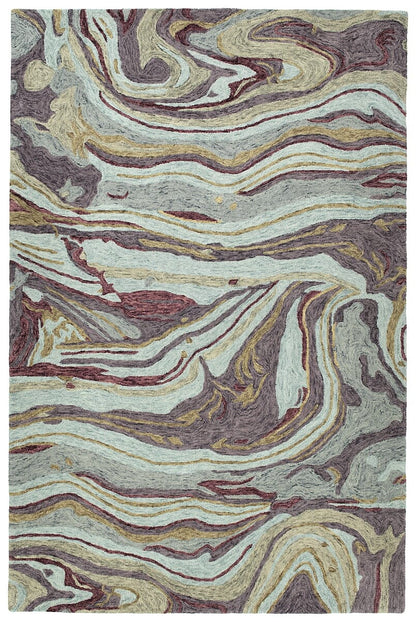 Kaleen Marble Mbl03-65 Aubergine Organic / Abstract Area Rug