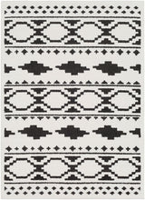 Surya Moroccan Shag Mcs-2305 Black, Charcoal, White Rugs.
