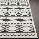 Surya Moroccan Shag Mcs-2305 Black, Charcoal, White Rugs.
