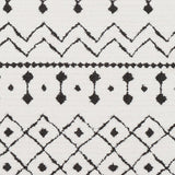 Surya Moroccan Shag Mcs-2309 Black, Charcoal, White Rugs.