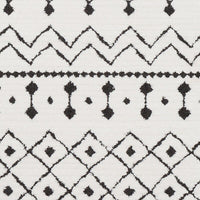 Surya Moroccan Shag Mcs-2309 Black, Charcoal, White Moroccan Area Rug