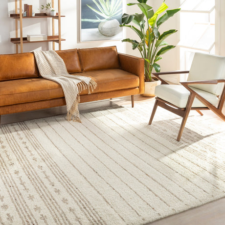 Surya Machu Picchu Mcu-1001 Butter, Cream, Dark Brown, Charcoal Rugs.