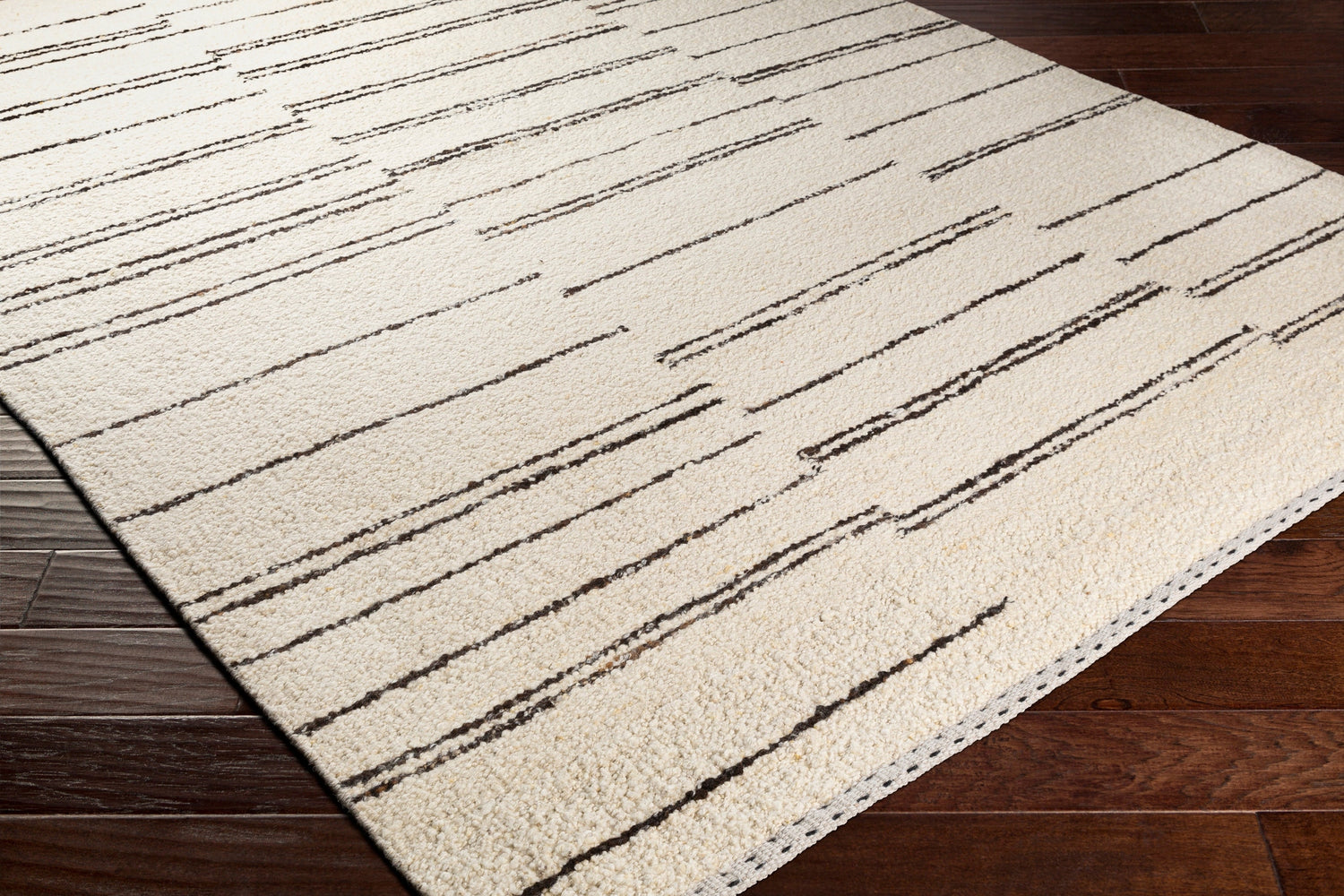 Surya Machu Picchu Mcu-1005 Cream, Dark Brown, Black Rugs.