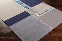 Surya Mid Century Mcy-2302 Navy, Bright Blue, Charcoal, Medium Gray Area Rug