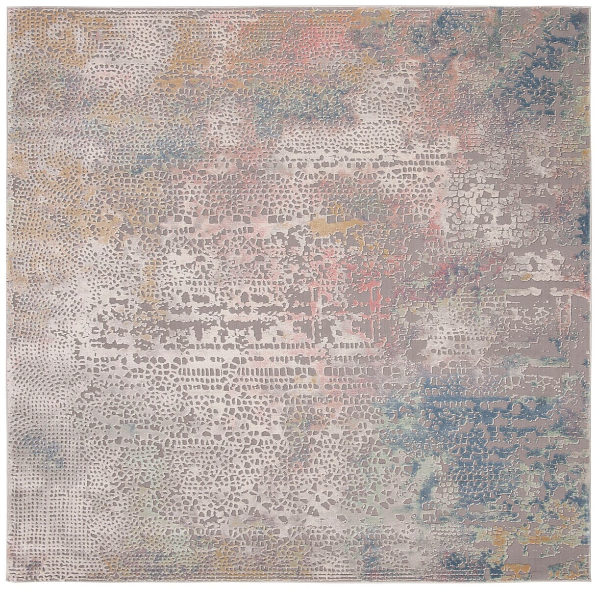 Safavieh Meadow Mdw181F Grey / Gold Organic / Abstract Area Rug