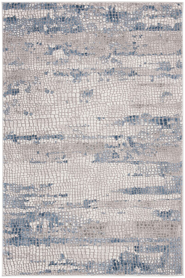 Safavieh Meadow Mdw182F Grey / Navy Organic / Abstract Area Rug