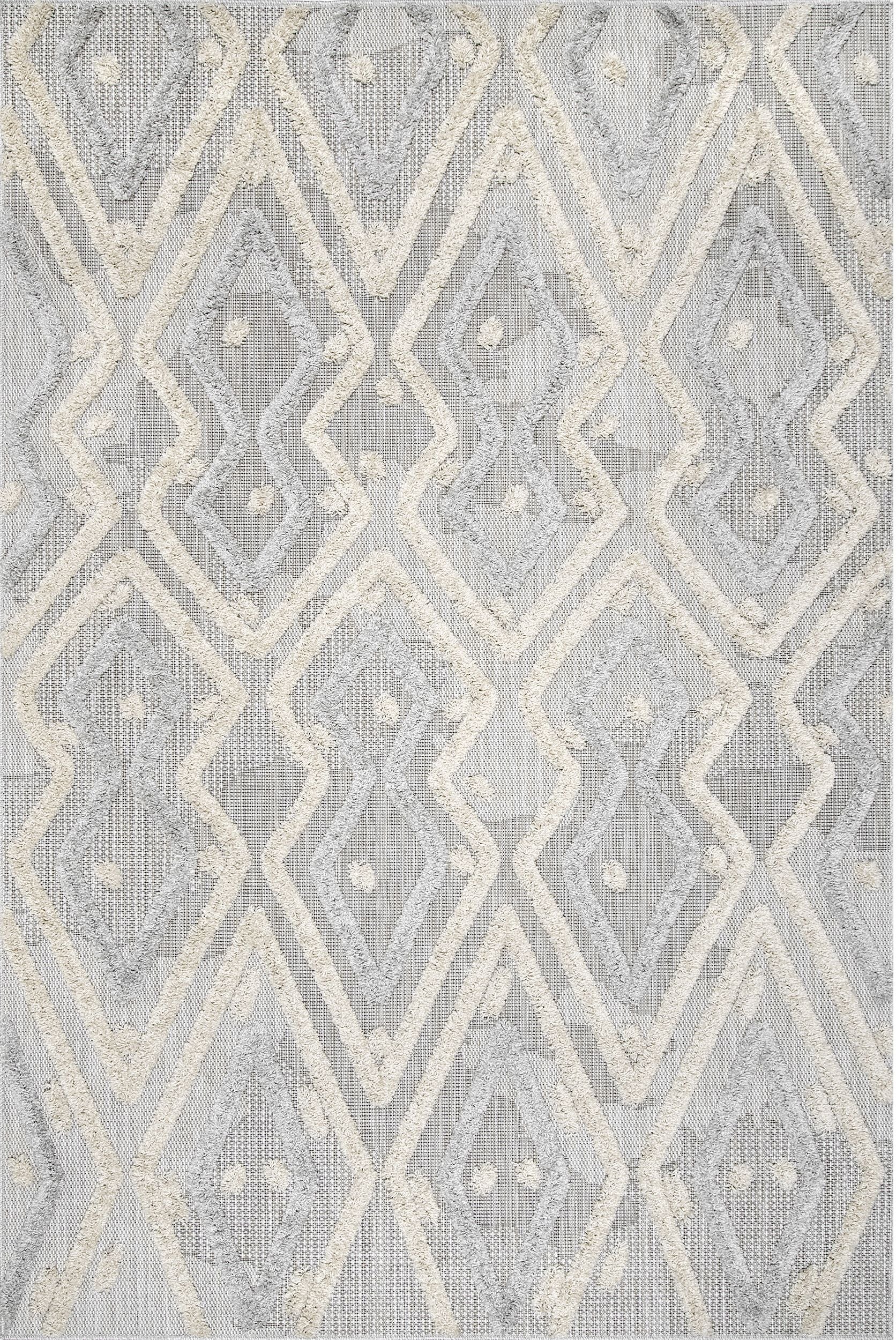 Nuloom Beatrice Raised Theta Trellis Nbe1389A Beige Area Rug