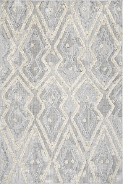 Nuloom Beatrice Raised Theta Trellis Nbe1389A Beige Area Rug