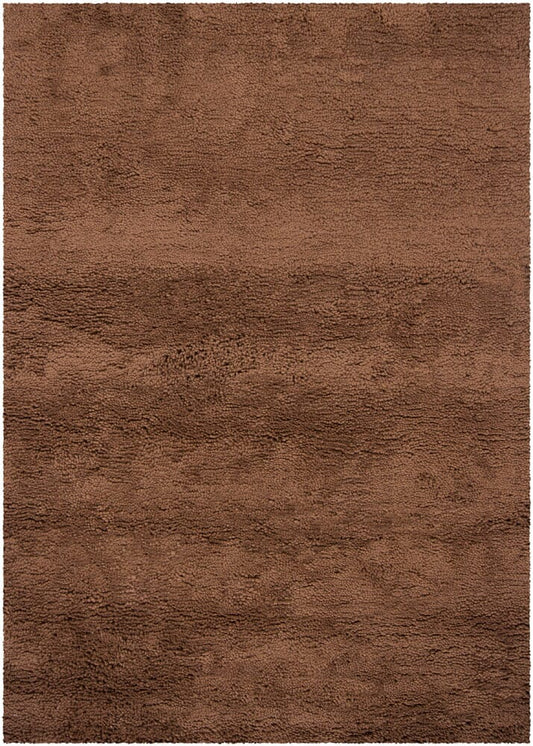 Chandra Mea Meacho Brown Shag Area Rug