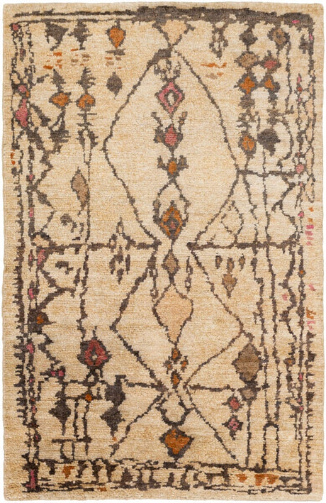 Surya Medina Med-1110 Burnt Orange / Hot Pink / Taupe Rugs.