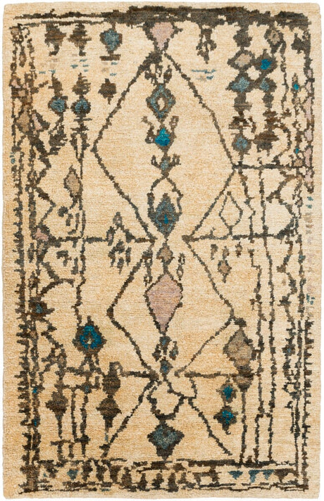Surya Medina Med-1112 Aqua / Teal / Mocha / Taupe / Beige Rugs.