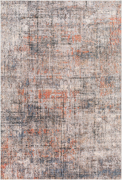 Surya Merit Mei-2301 Burnt Orange, Deep Teal Area Rug