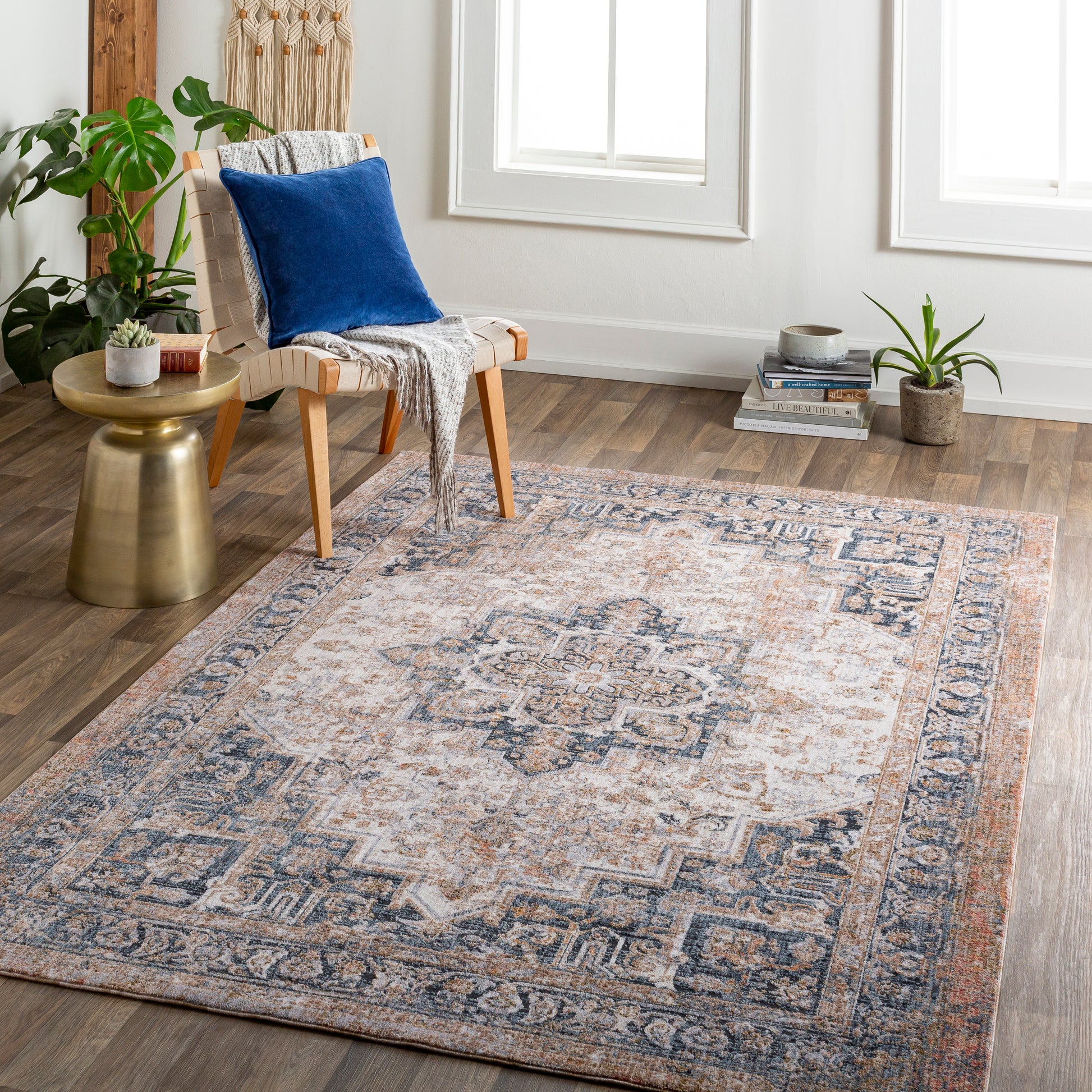 Surya Merit Mei-2302 Tan, Beige Area Rug