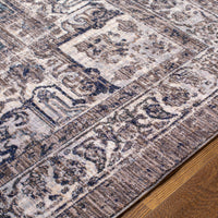 Surya Merit Mei-2305 Deep Teal, Charcoal Area Rug