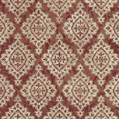 Dynamic Melody 985015 Terracotta Damask Area Rug