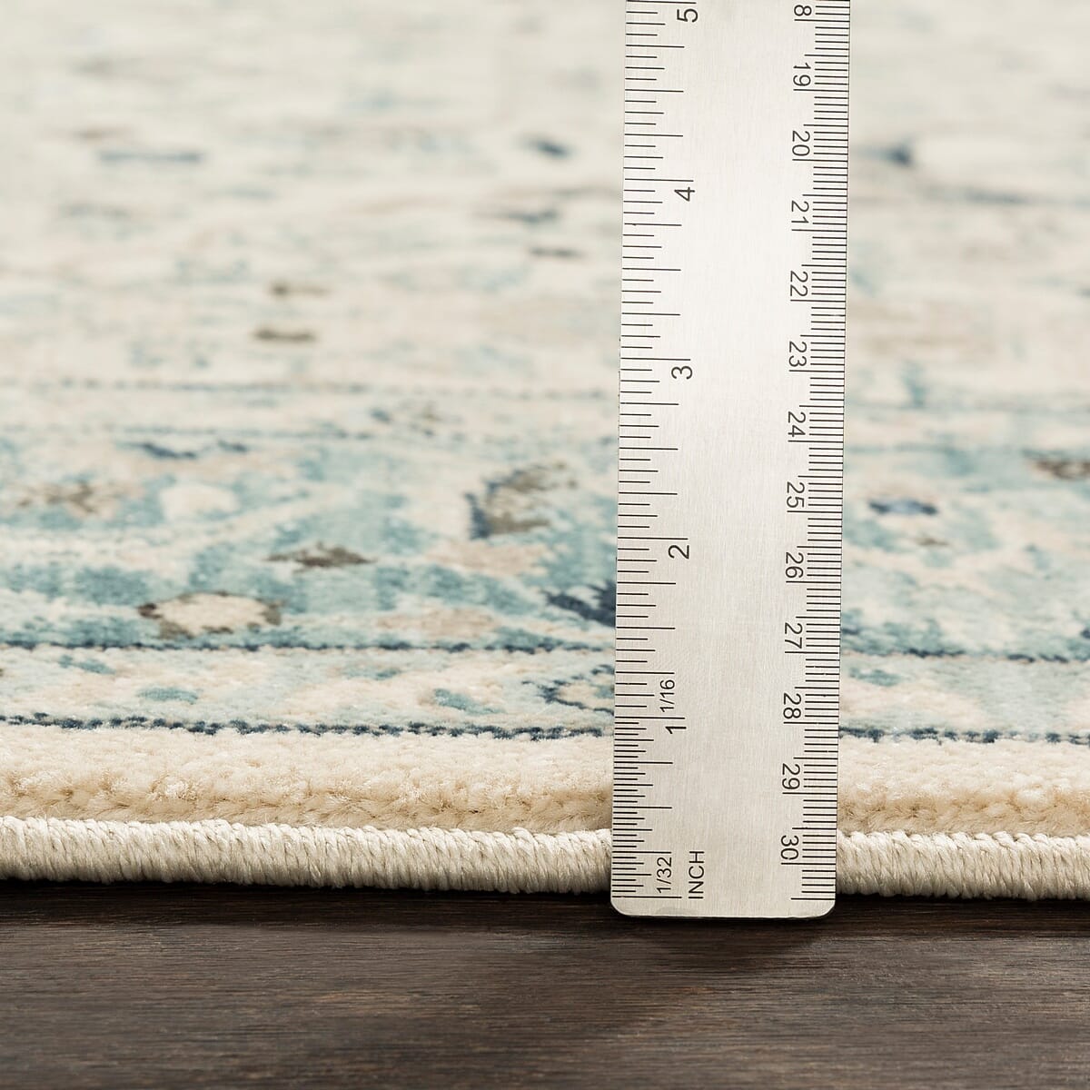 Surya Mesopotamia Mep-2304 Medium Gray, Teal, Ivory, Navy Rugs.
