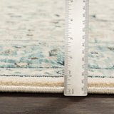 Surya Mesopotamia Mep-2304 Medium Gray, Teal, Ivory, Navy Rugs.