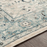 Surya Mesopotamia Mep-2304 Medium Gray, Teal, Ivory, Navy Rugs.
