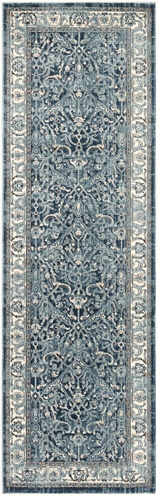 Surya Mesopotamia Mep-2306 Navy, Medium Gray, Teal, Denim Area Rug