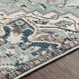 Surya Mesopotamia Mep-2311 Medium Gray, Teal, Denim, Navy Rugs.