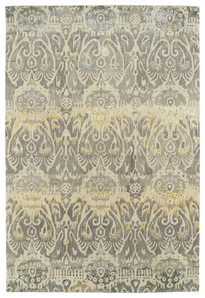 Kaleen Mercery Mer01 Grey (75) Ikat Area Rug