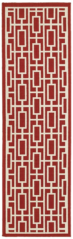 Oriental Weavers Sphinx Meridian 9754R Red / Ivory Geometric Area Rug
