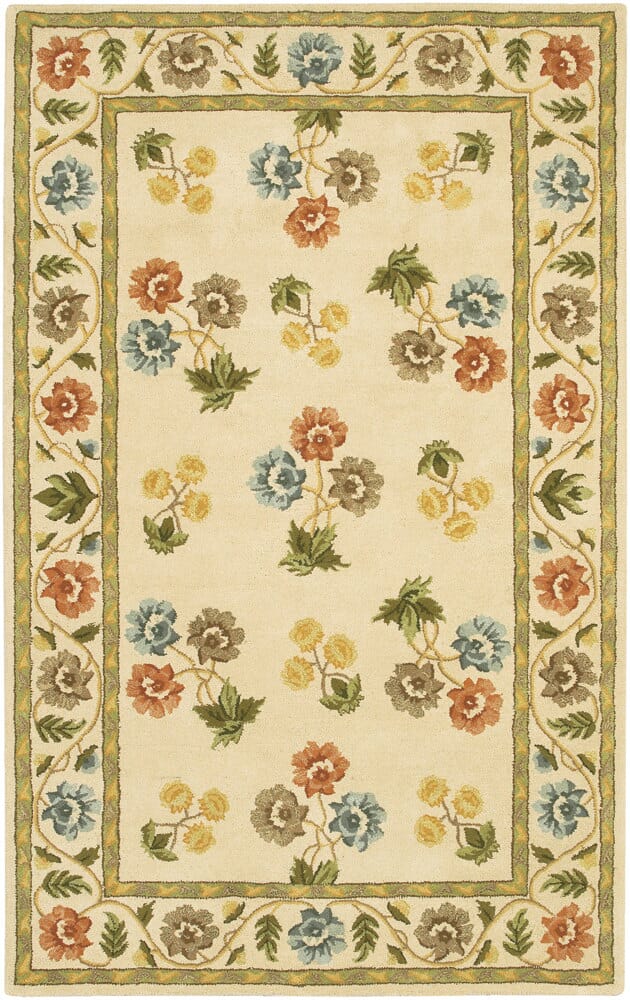 Chandra Metro Met538 Ivory / Green / Blue / Yellow / Orange / Gold Area Rug