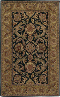 Chandra Metro Met562 Black / Green / Gold / Tan / Brown / Burgundy Area Rug