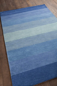 Chandra Metro met-566 Blue Striped Area Rug