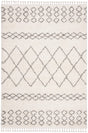 Safavieh Moroccan Fringe Shag Mfg343A Ivory/Grey Rug.