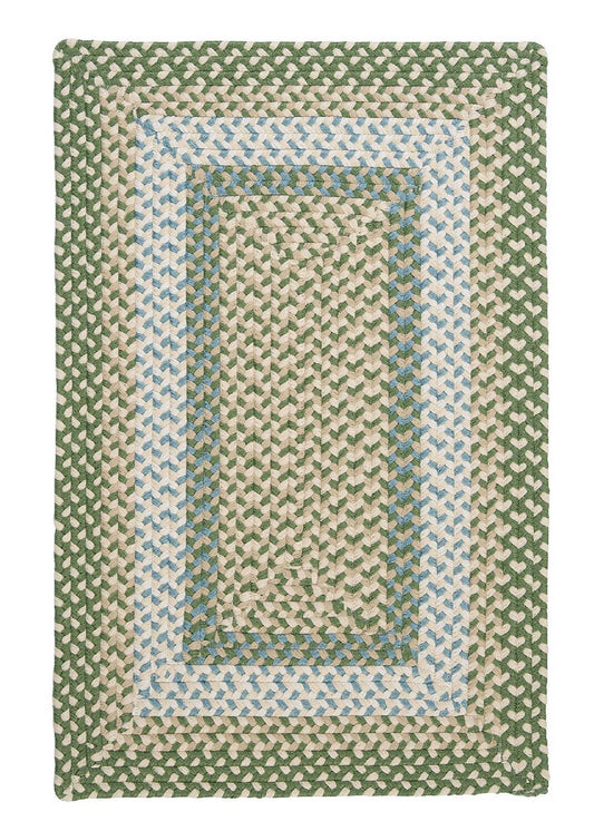 Colonial Mills Montego Mg19 Lily Pad Green / Green / Blue Area Rug