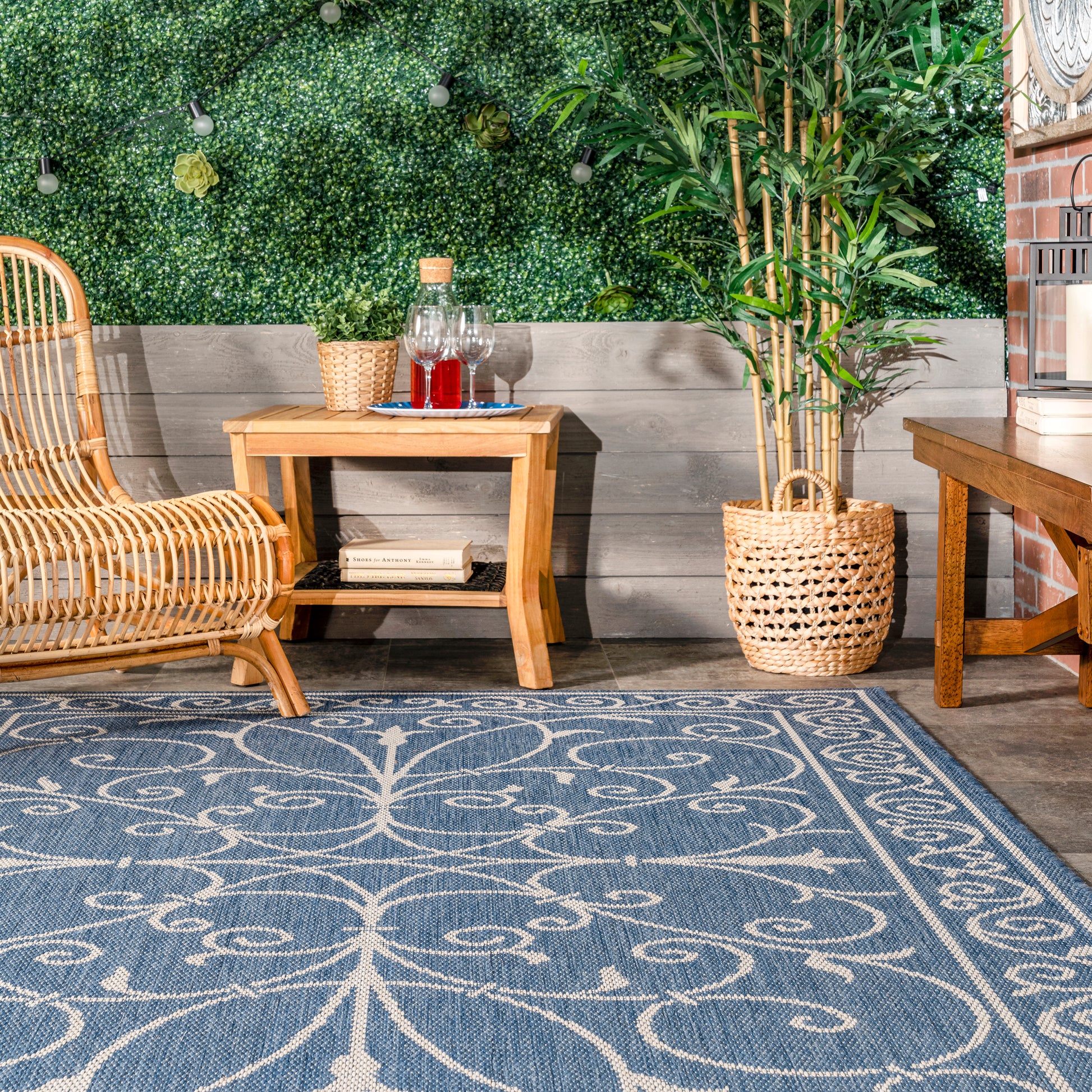 Nuloom Kathleen Nka2852B Blue Area Rug