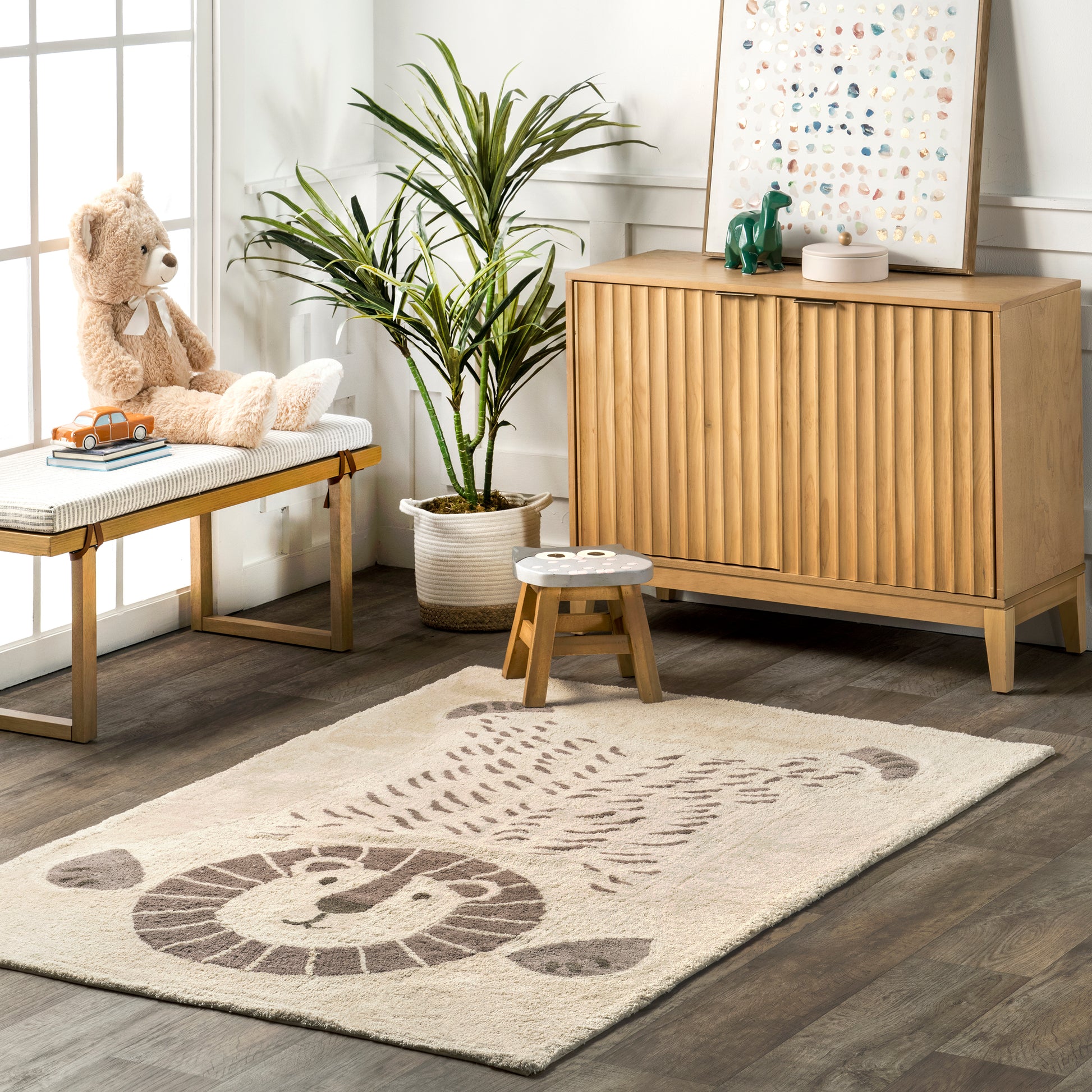 AreaRugs.com Wavaj Nwa1315A Ivory Area Rug