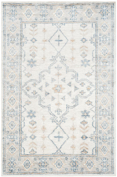 Safavieh Moharaja Mhj441A Ivory / Blue Rugs.