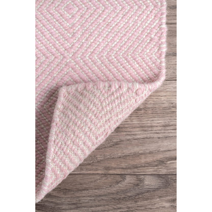 Nuloom Ago Hand Woven Nag2102F Light Pink Area Rug