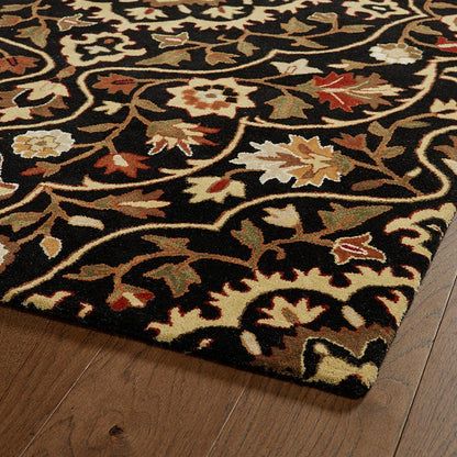 Kaleen Middleton Mid06 Black (02) Area Rug