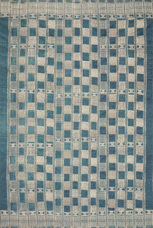 Loloi Mika Mik-08 Blue / Ivory Bohemian Area Rug