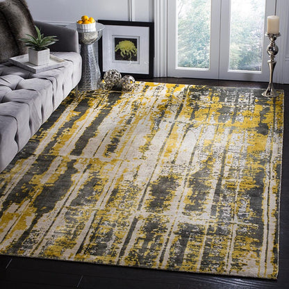 Safavieh Mirage Mir267A Grey / Yellow Organic / Abstract Area Rug