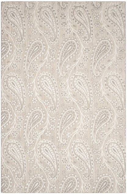 Safavieh Mirage Mir855B Ivory / Silver Damask Area Rug