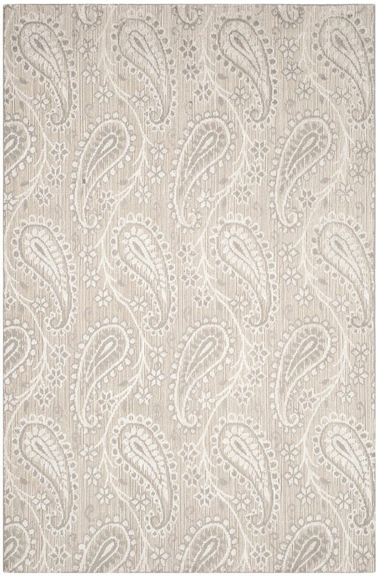 Safavieh Mirage Mir855B Ivory / Silver Damask Area Rug