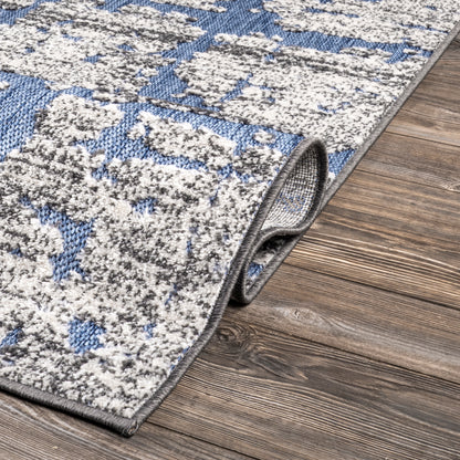 Nuloom Adley Lines Nad1556A Blue Area Rug