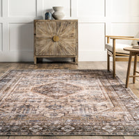 AreaRugs.com Wavaj Nwa1071A Light Brown Area Rug