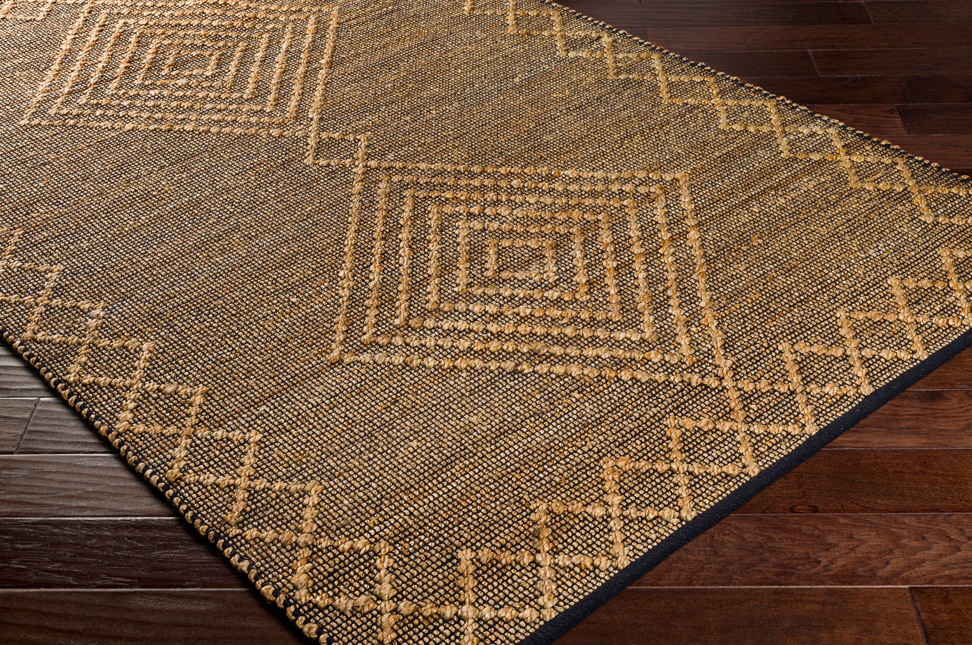 Surya Mallorca Mlc-2300 Black, Tan Area Rug